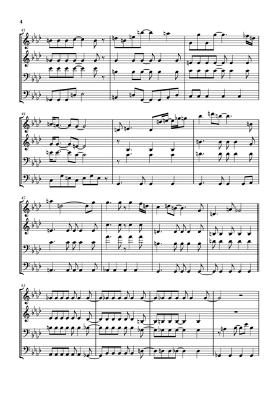 So Long, Frank Lloyd Wright Brass Ensemble scores gallery preview page 5