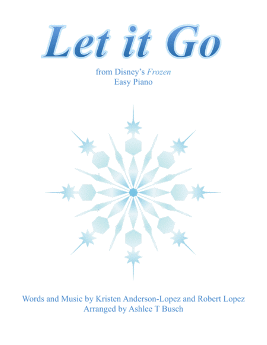 Let It Go (from Frozen) Voice scores gallery preview page 1
