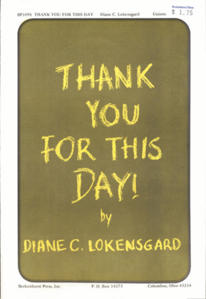 Book cover for Thank You for This Day!