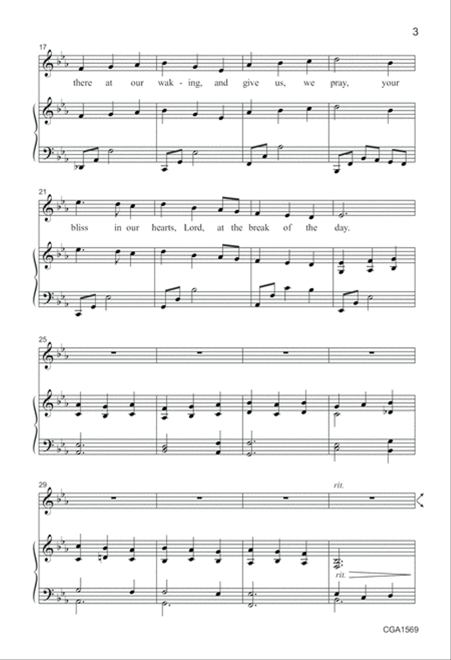 Lord of All Hopefulness Unison Choir scores gallery preview page 3