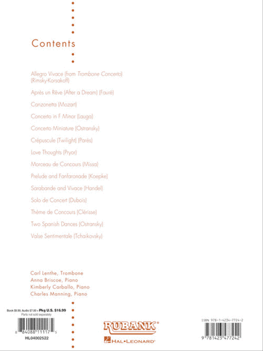 Concert and Contest Collection for Trombone Concert Band Methods scores gallery preview page 3