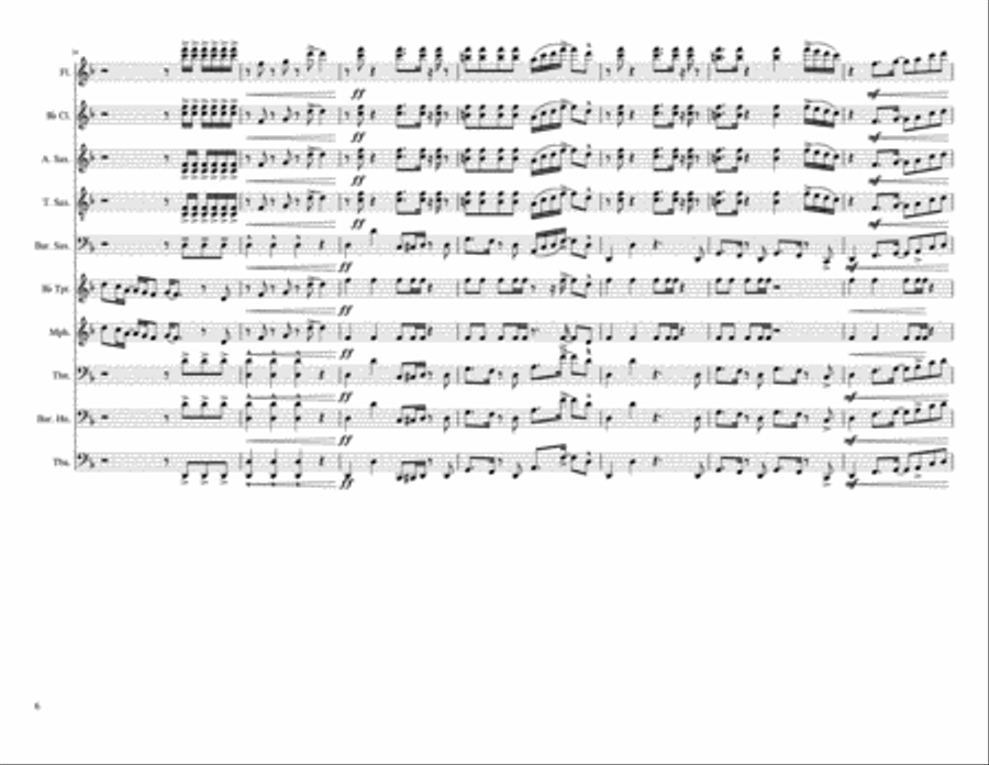 Uptown Funk Small Ensemble scores gallery preview page 6