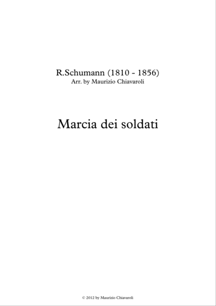 Marcia dei soldati Marcia dei soldati String Orchestra scores gallery preview page 1