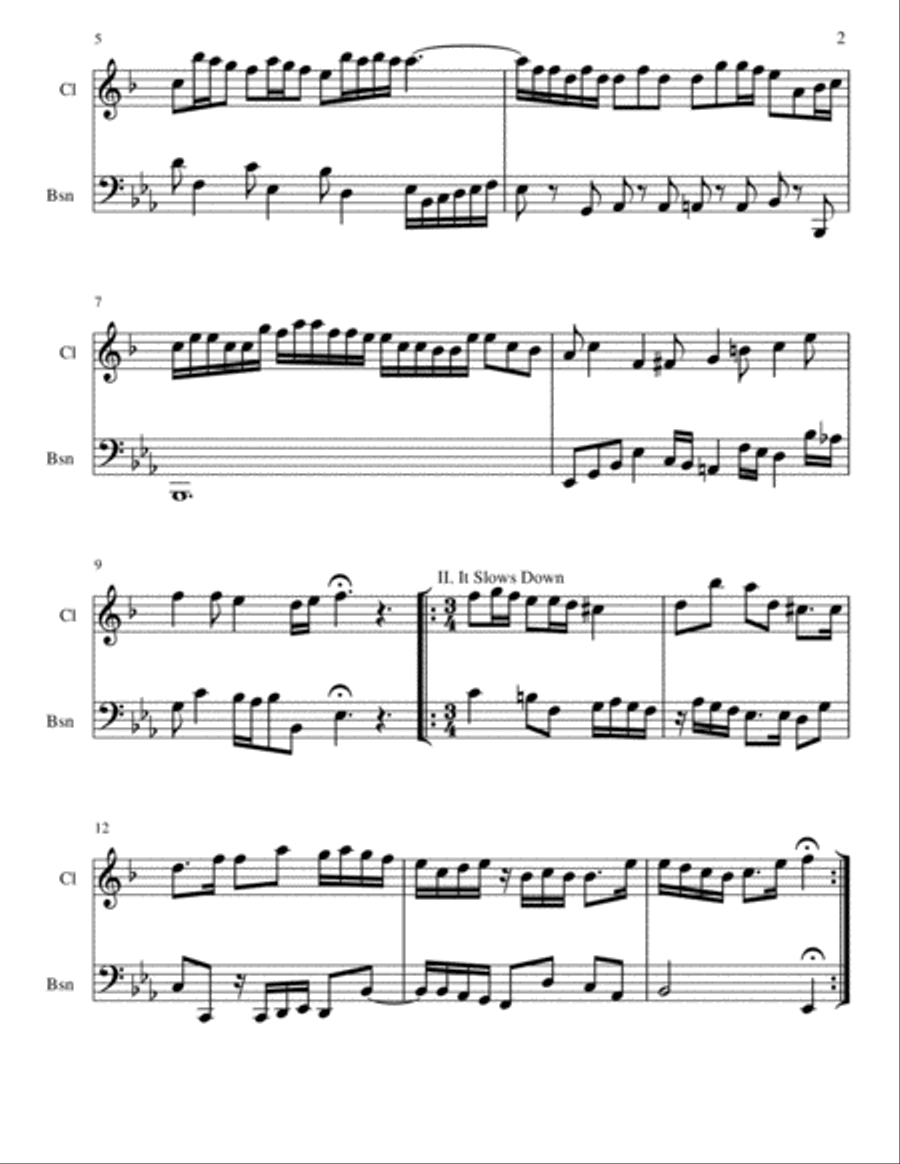 'A Little Stream' 'A Little Stream' Woodwind Duet scores gallery preview page 2
