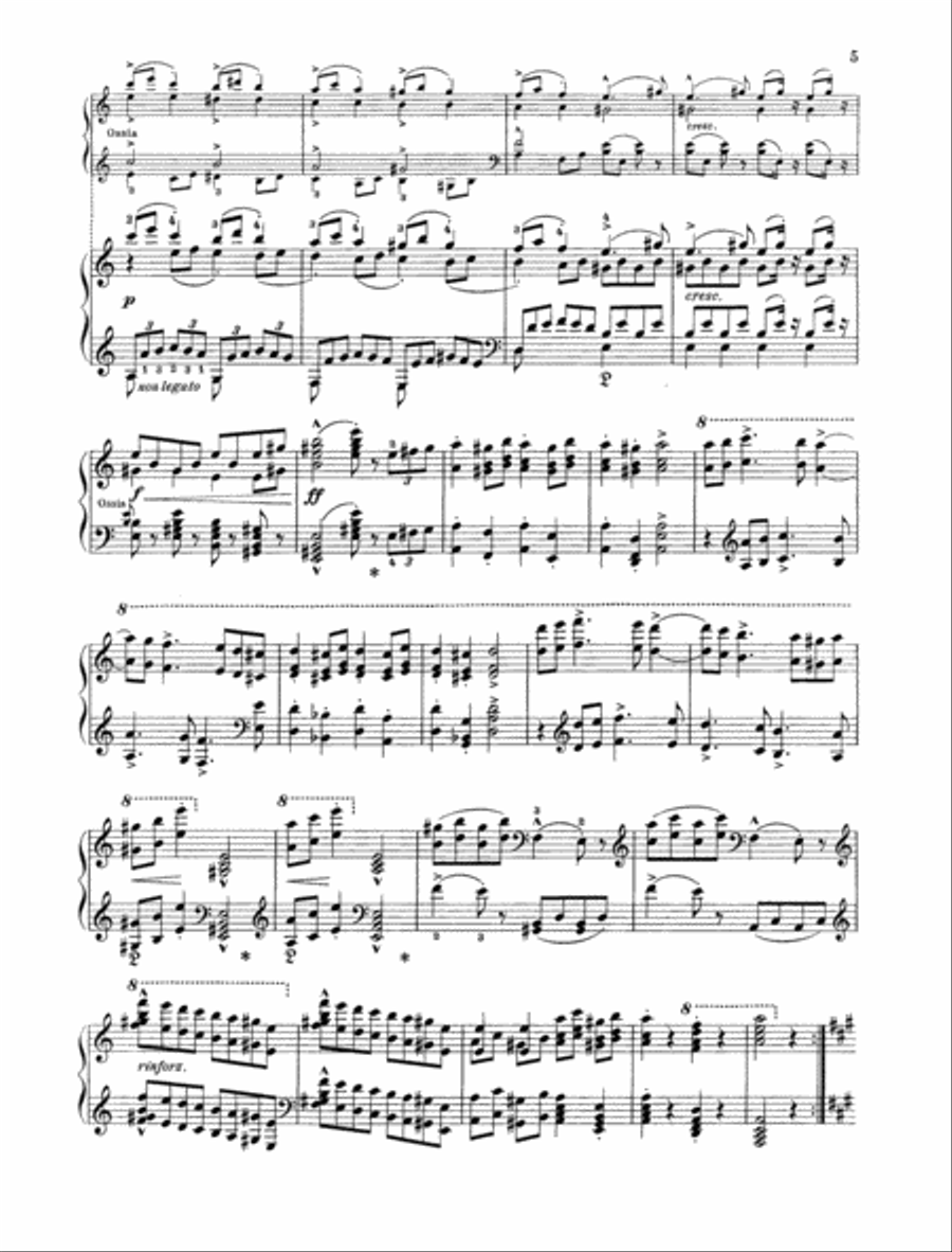 Hungarian Rhapsody No. 15 Piano Solo scores gallery preview page 3