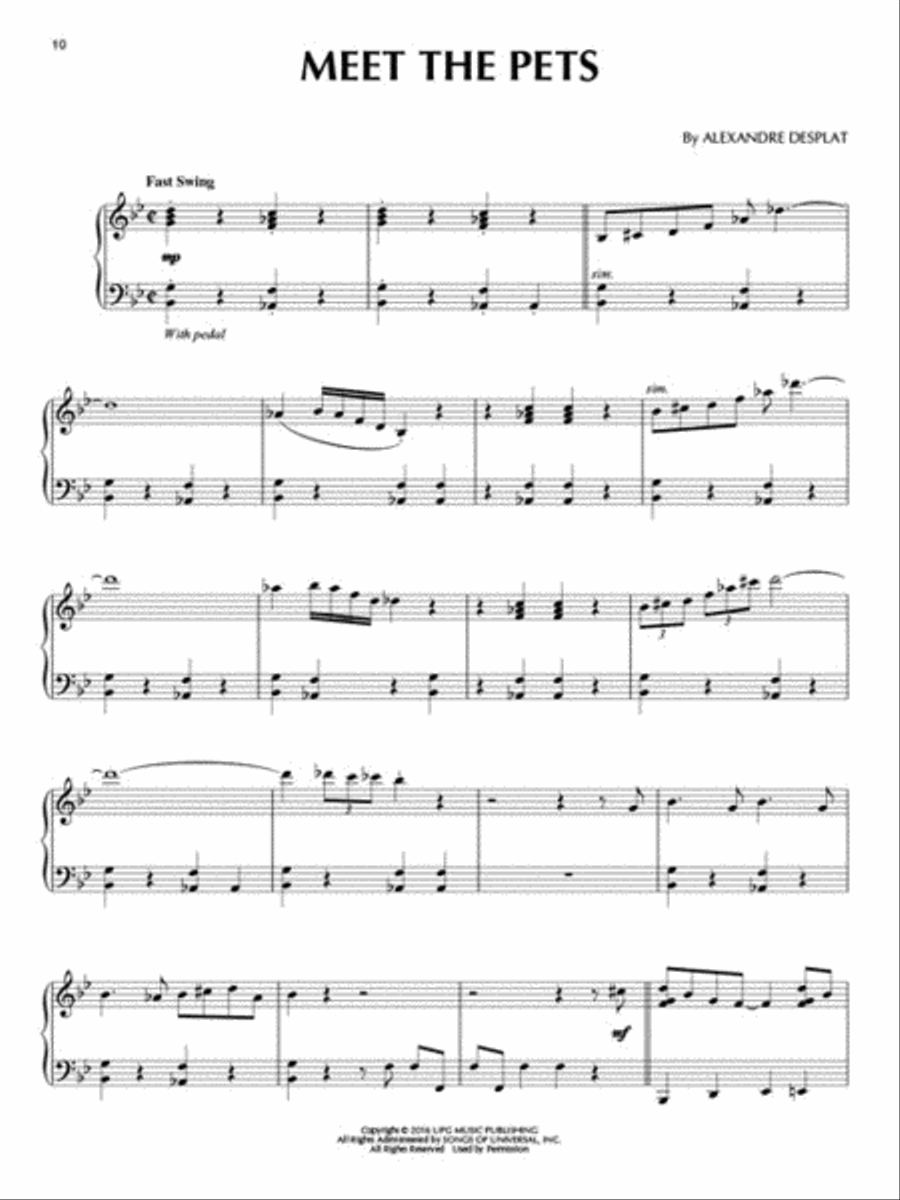 The Secret Life of Pets The Secret Life of Pets Piano Solo scores gallery preview page 4