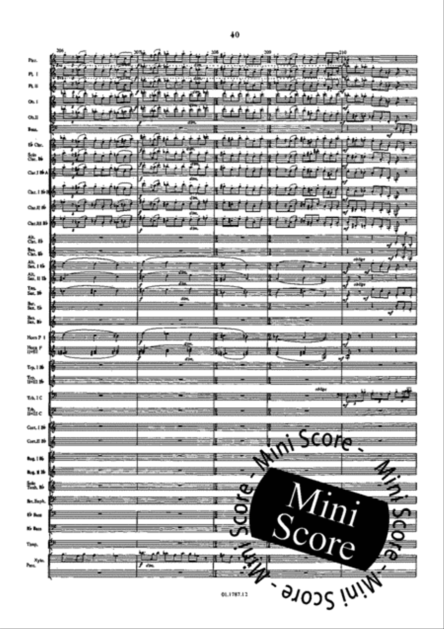 Symphonie de l'Eau Concert Band scores gallery preview page 44