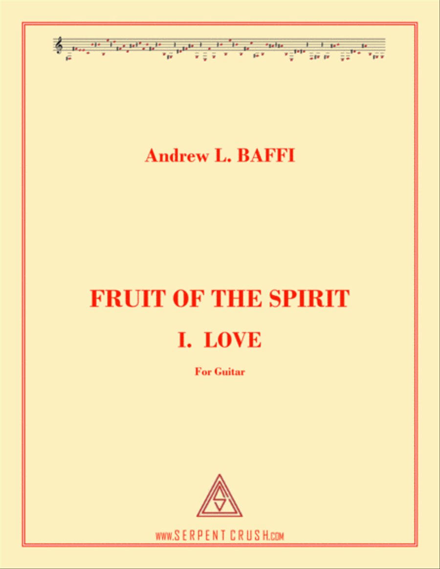 FRUIT OF THE SPIRIT: I. LOVE Guitar Tablature scores gallery preview page 1