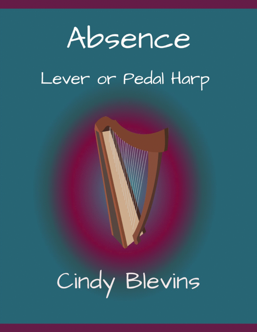 Absence, original solo for Lever or Pedal Harp Pedal Harp scores gallery preview page 1