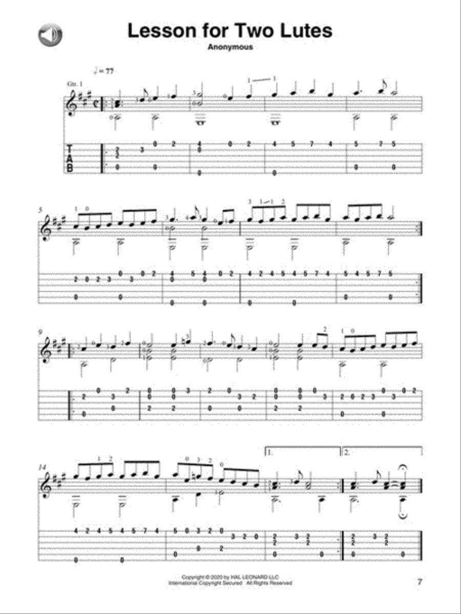 Classical Music for Guitar Duet Acoustic Guitar scores gallery preview page 5
