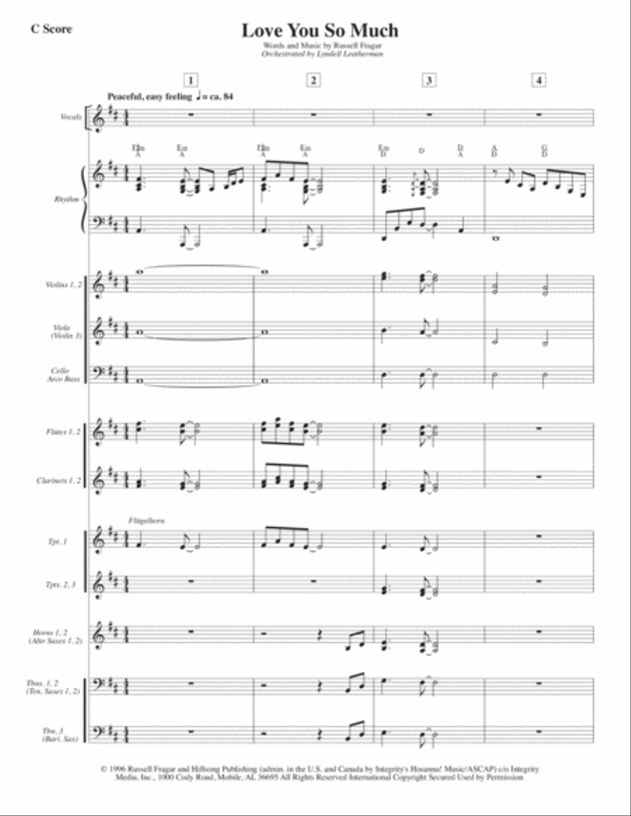 Love You So Much Voice scores gallery preview page 1