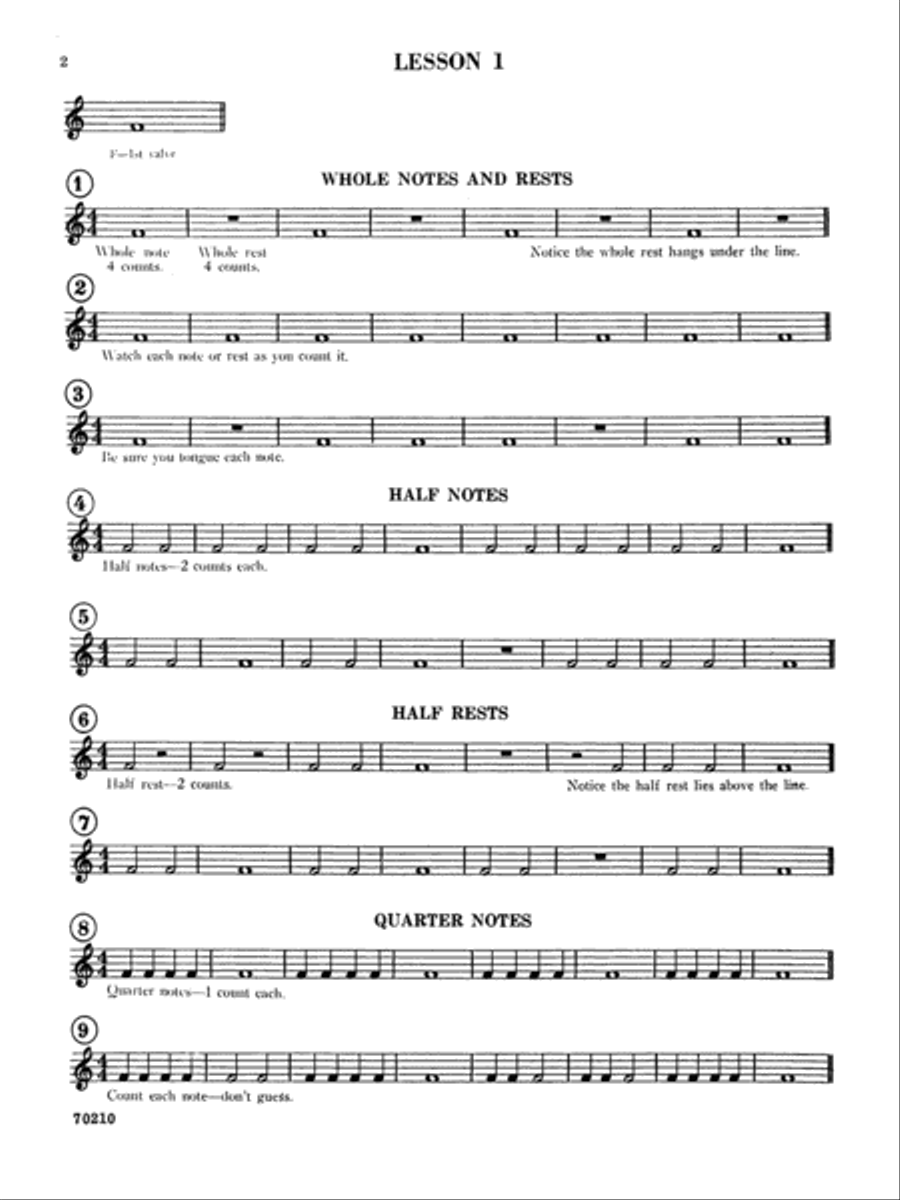 Easy Steps to the Band Concert Band Methods scores gallery preview page 3