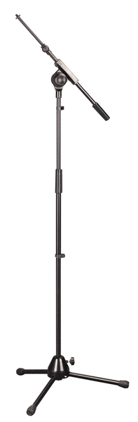 Euro Style Tripod Base Mic Stand with Telescoping Boom