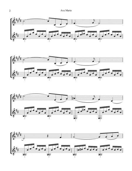 Ave Maria for clarinet in Bb and guitar image number null