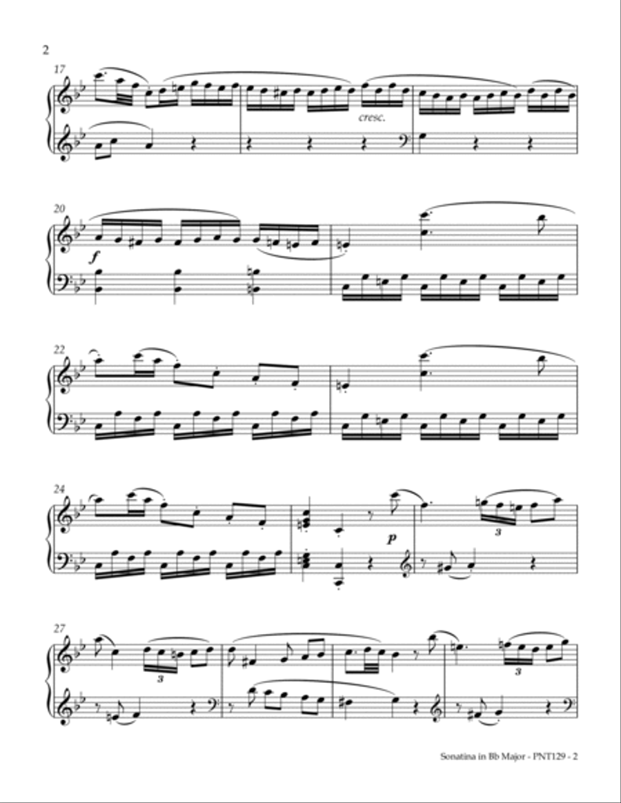 Sonatina Opus 38, Number 2 Piano Method scores gallery preview page 2