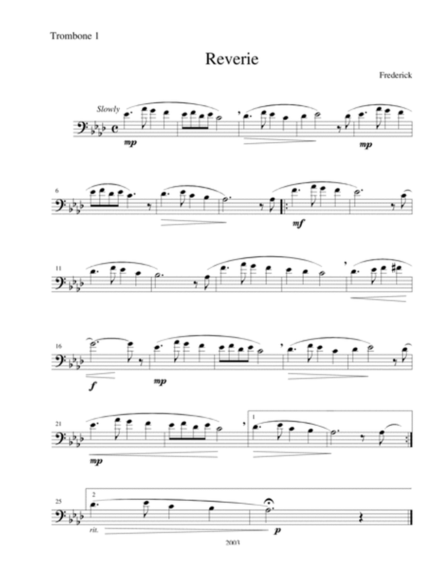 Reverie (Trombone Trio) image number null