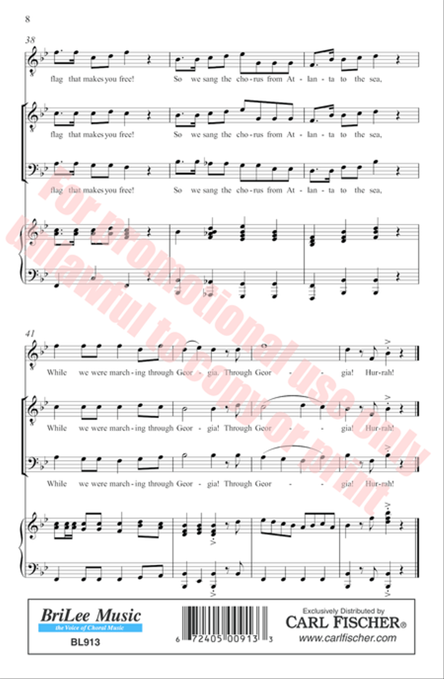 Marching Through Georgia TB scores gallery preview page 9