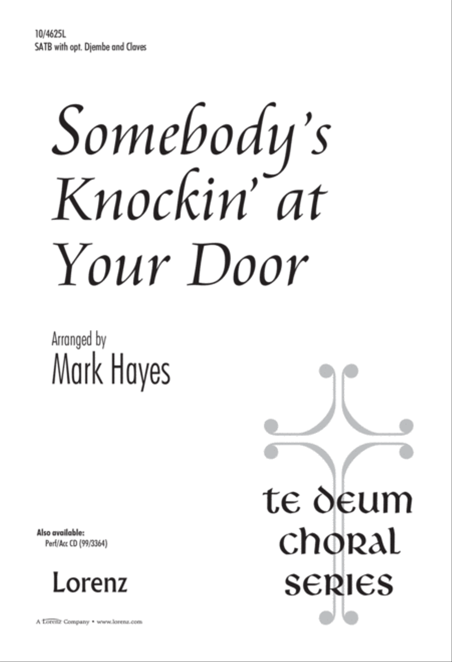 Somebody's Knockin' at Your Door 4-Part scores gallery preview page 1