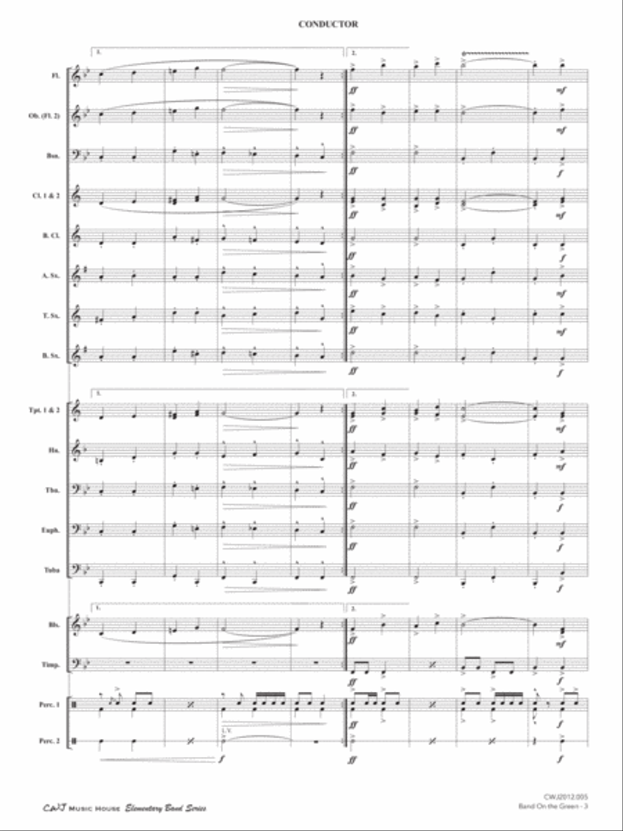 Band On the Green Concert Band scores gallery preview page 6