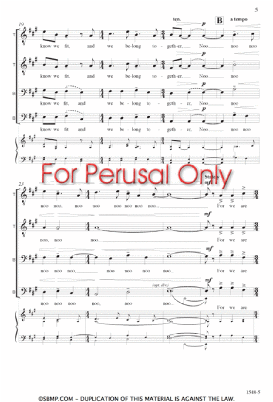 The Song We Sing - TTBB Octavo TTBB scores gallery preview page 4