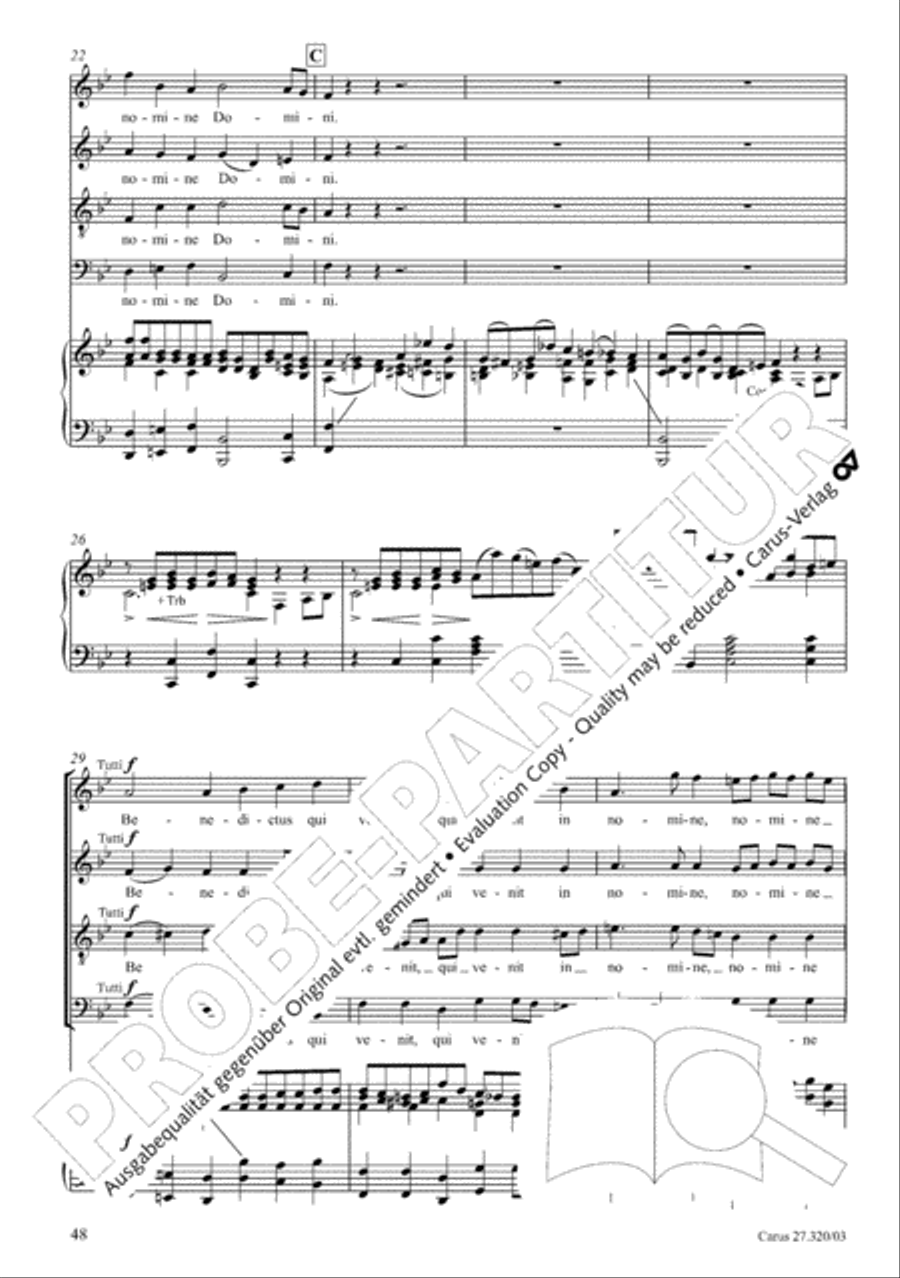 Requiem in D minor 4-Part scores gallery preview page 49