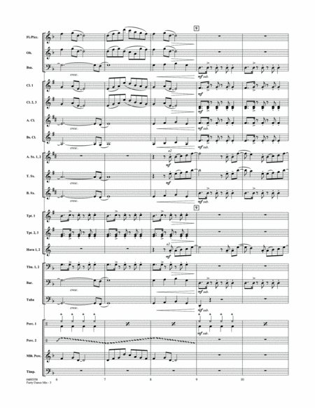 Party Dance Mix - Conductor Score (Full Score)