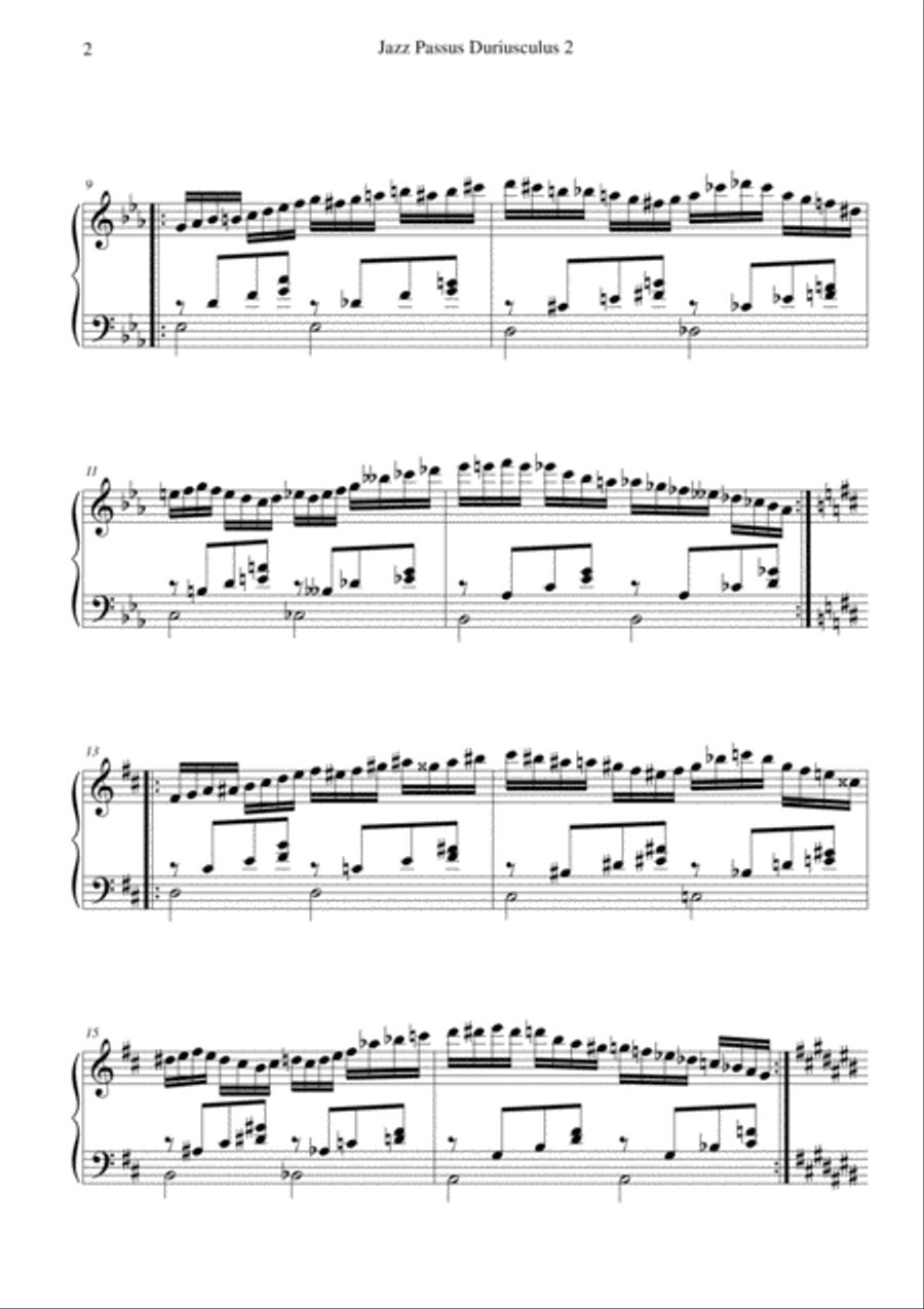 Jazz Passus Duriusculus 2 Piano Method scores gallery preview page 2