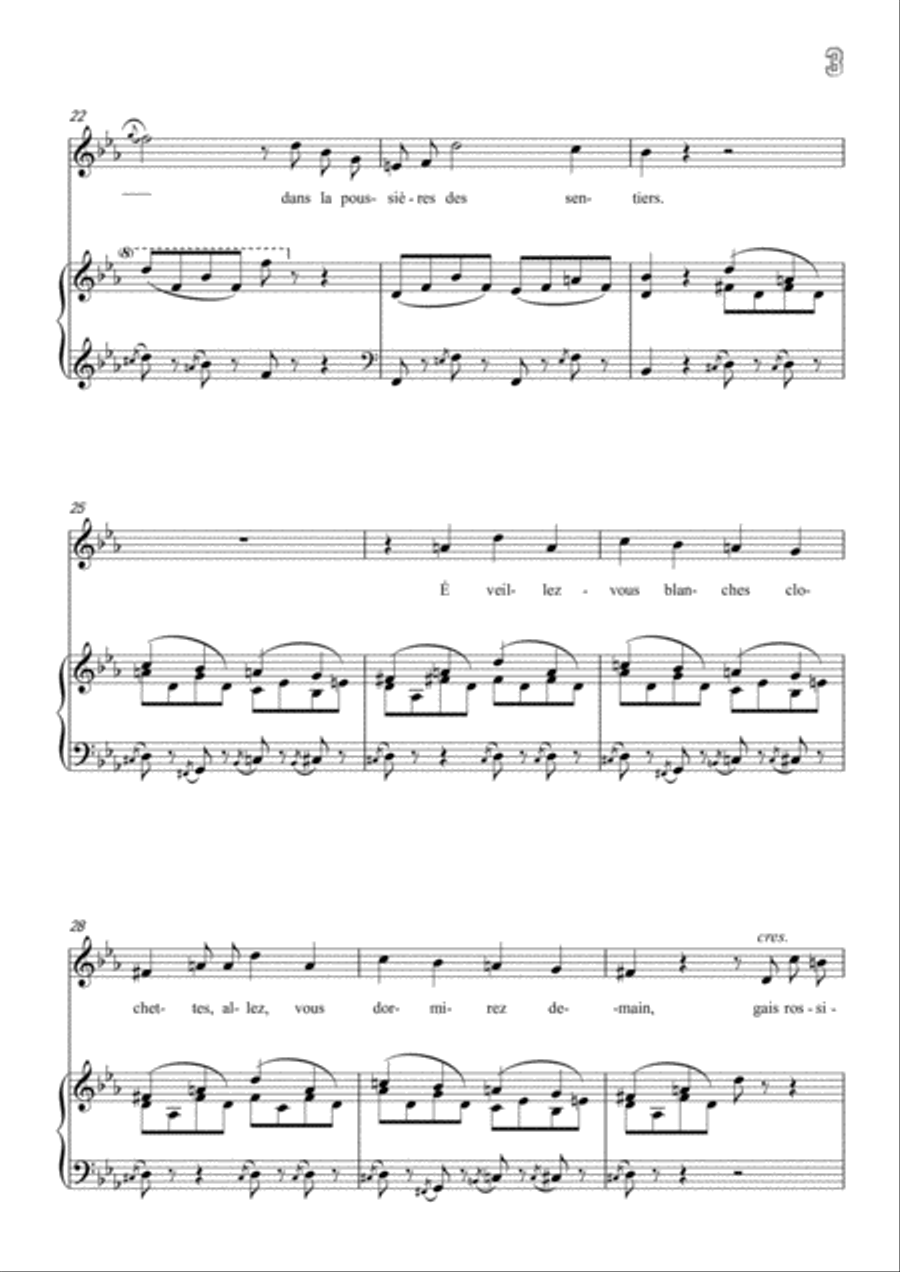 Meyerbeer-Fantaisie in E flat Major,for Voice and Piano Voice Solo scores gallery preview page 5
