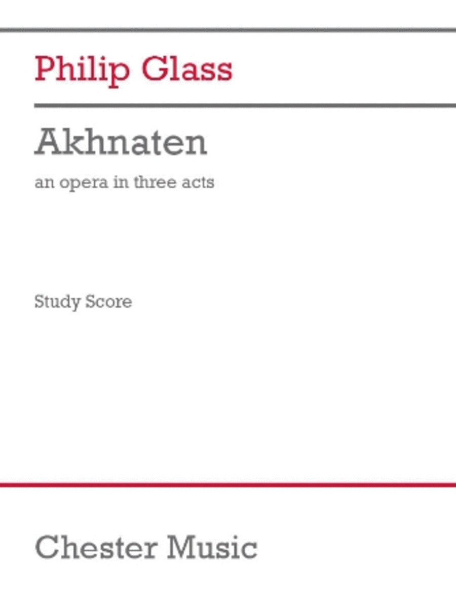 Akhnaten Akhnaten Study Score scores gallery preview page 1