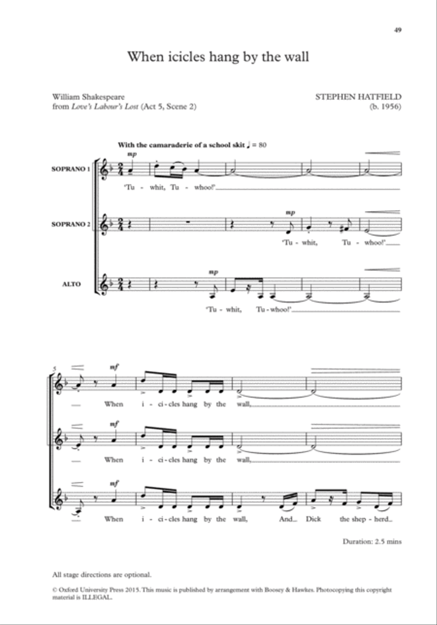 Hark, hark, the lark 3-Part scores gallery preview page 12
