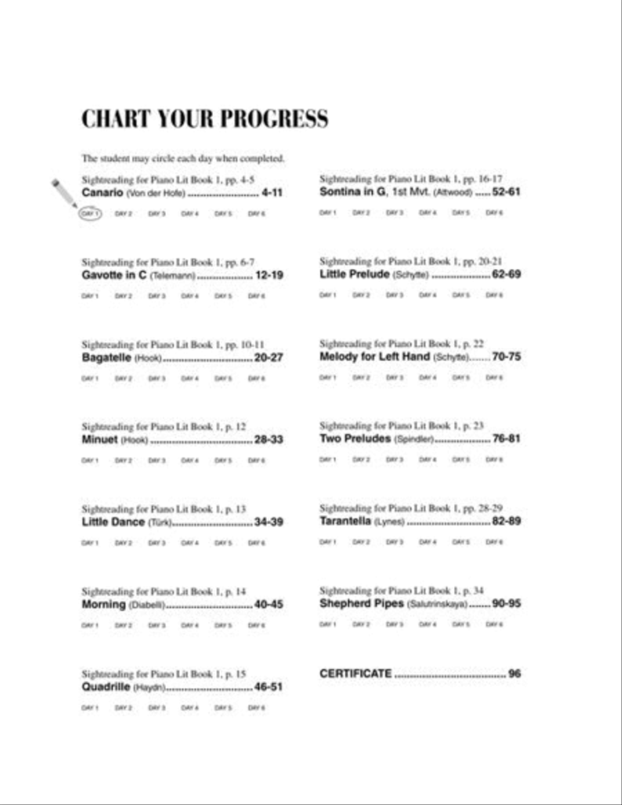 Piano Sightreading Book 1 Piano Method scores gallery preview page 4