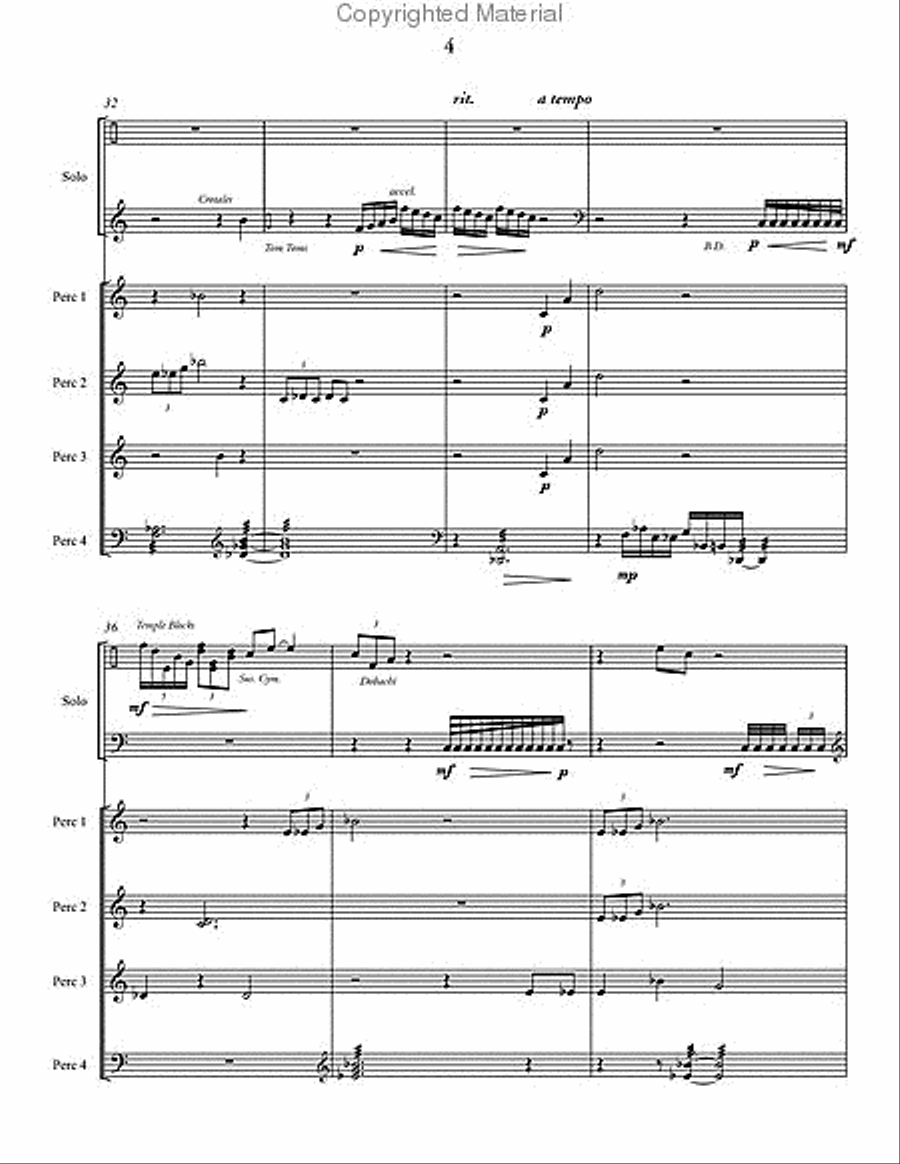 Shadows Percussion Ensemble scores gallery preview page 5