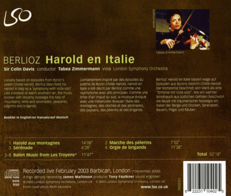 Berlioz: Harold En Italie