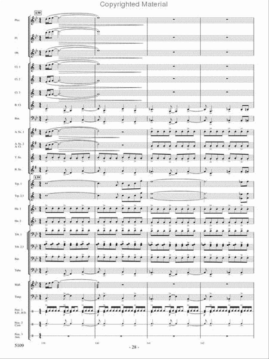 As If On Wings Concert Band scores gallery preview page 27