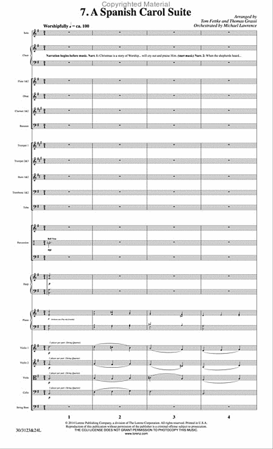 The Christmas Story - Set of Parts Choir scores gallery preview page 58