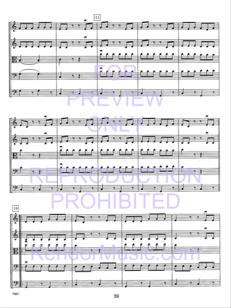 Holiday Strings (Score) String Orchestra scores gallery preview page 40