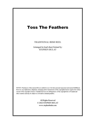 Toss The Feathers (Irish Traditional) - Two lead sheets in original keys of E minor and D
