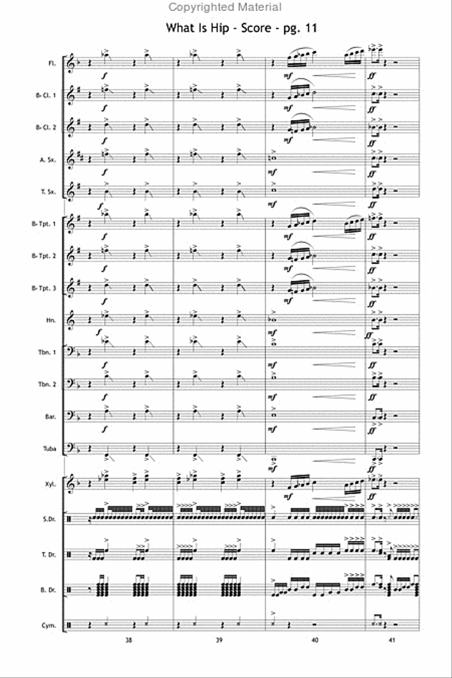 What Is Hip What Is Hip Marching Band scores gallery preview page 12