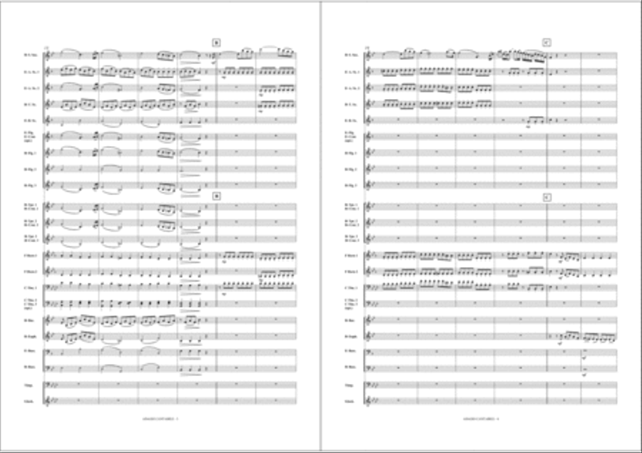 Adagio Cantabile Adagio Cantabile Fanfare Band scores gallery preview page 4