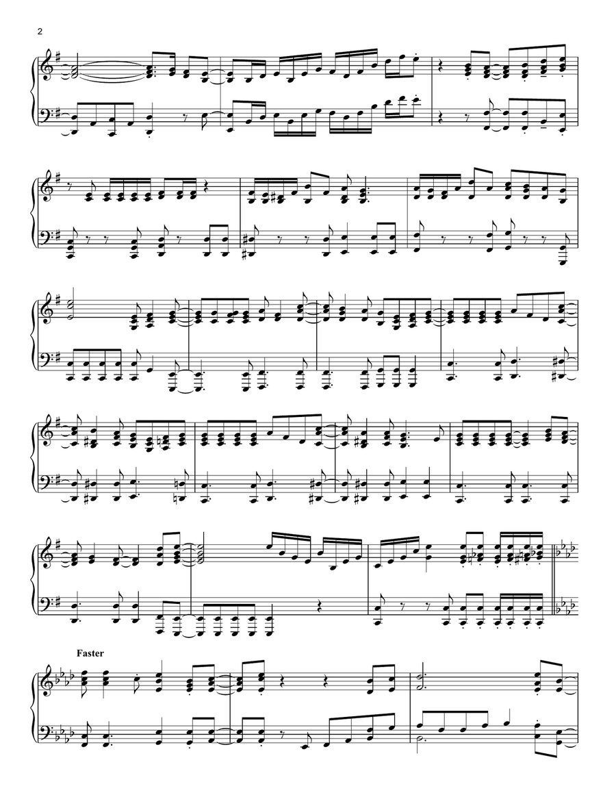 I'll Make A Man Out Of You (from Mulan) Piano Solo scores gallery preview page 2