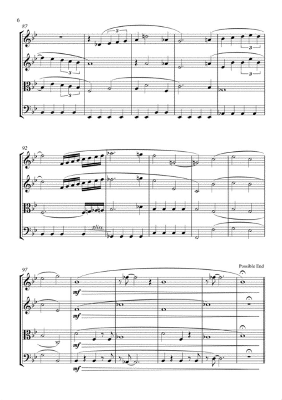 To Boldly Go from STAR TREK String Quartet scores gallery preview page 6