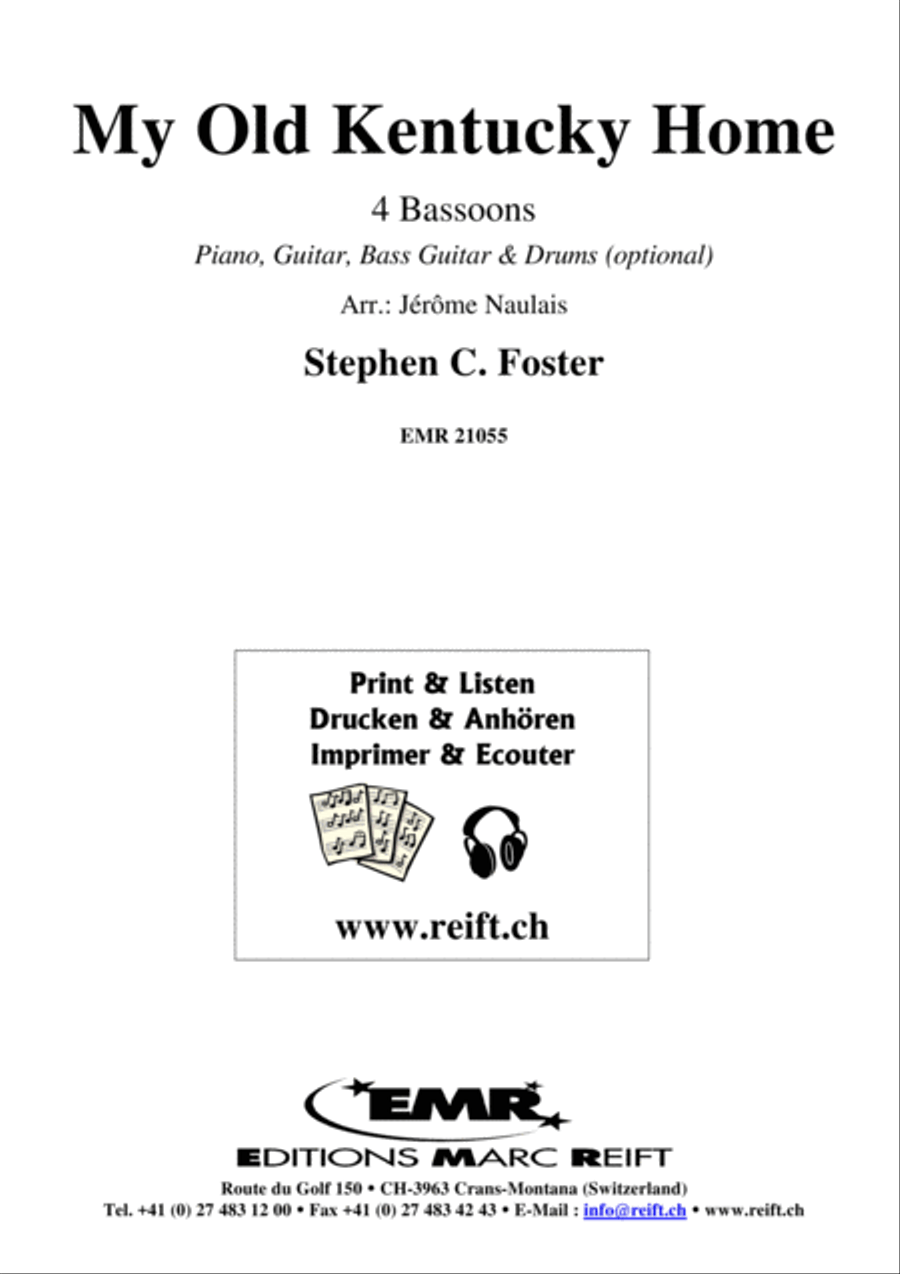 My Old Kentucky Home Bassoon Quartet scores gallery preview page 2