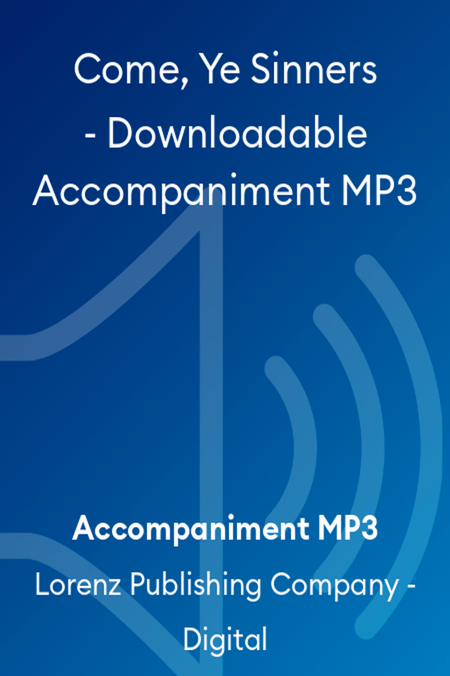 Come, Ye Sinners - Downloadable Accompaniment MP3 Accompaniment MP3 scores gallery preview page 1