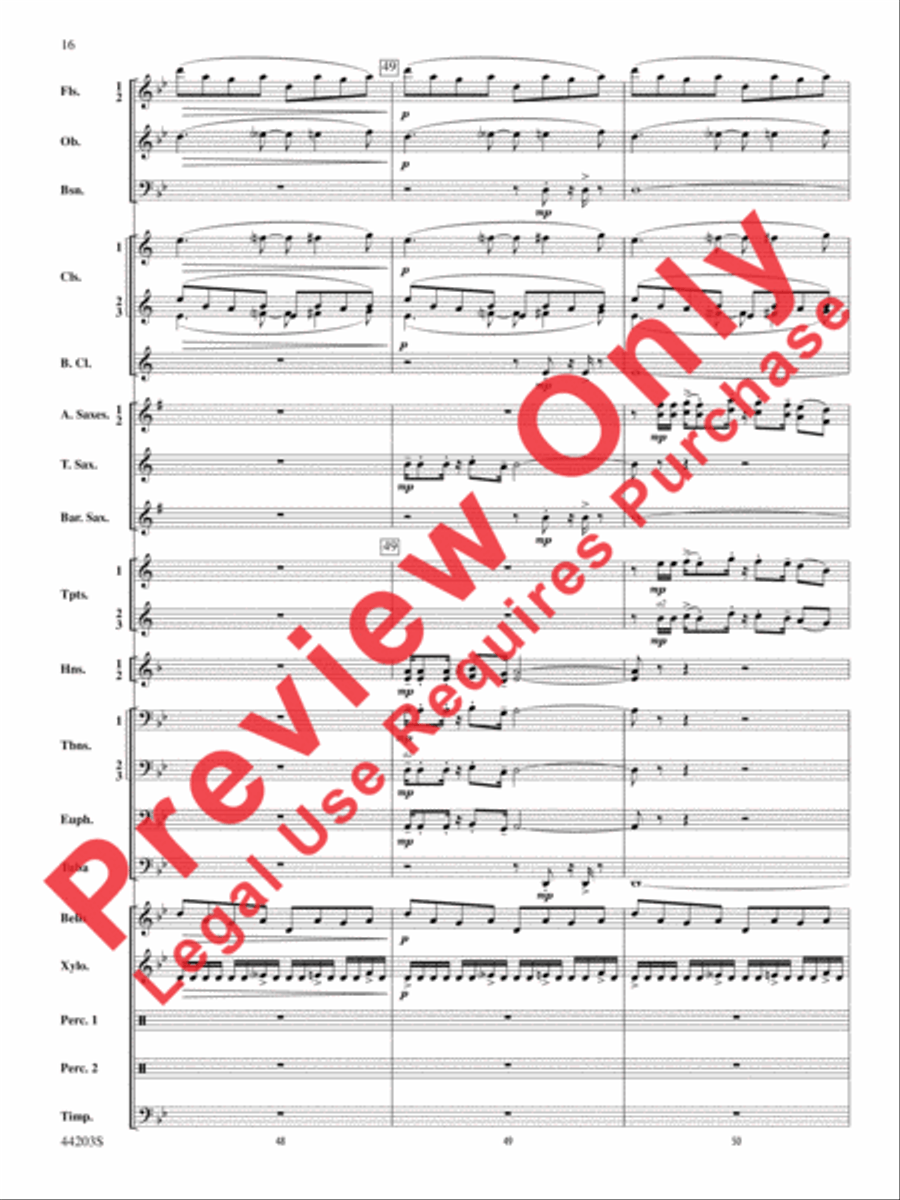 Loco Motion Concert Band scores gallery preview page 16