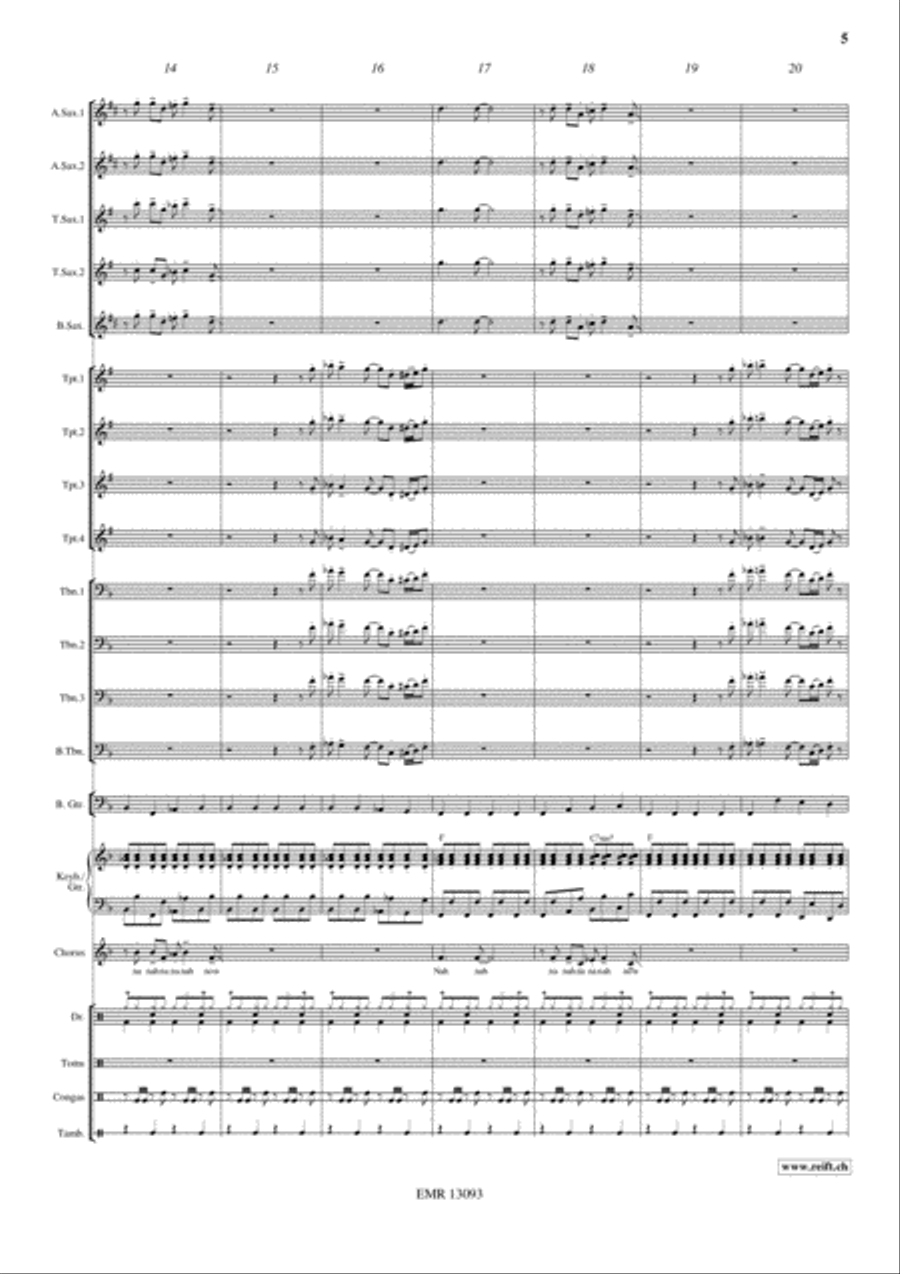 Disco Lady Big Band scores gallery preview page 6