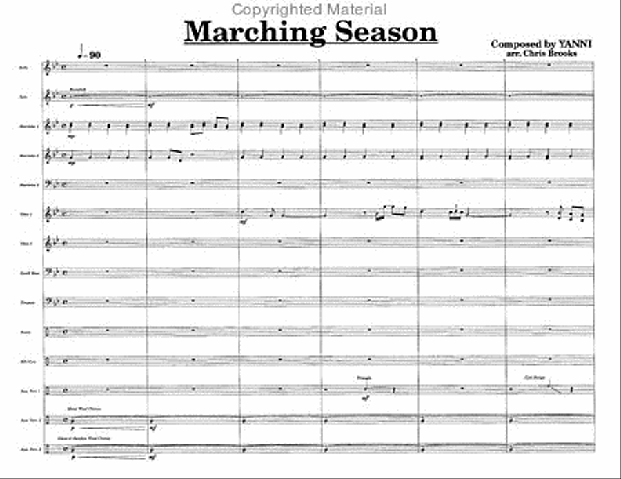 Marching Season Marching Season Percussion Ensemble scores gallery preview page 3