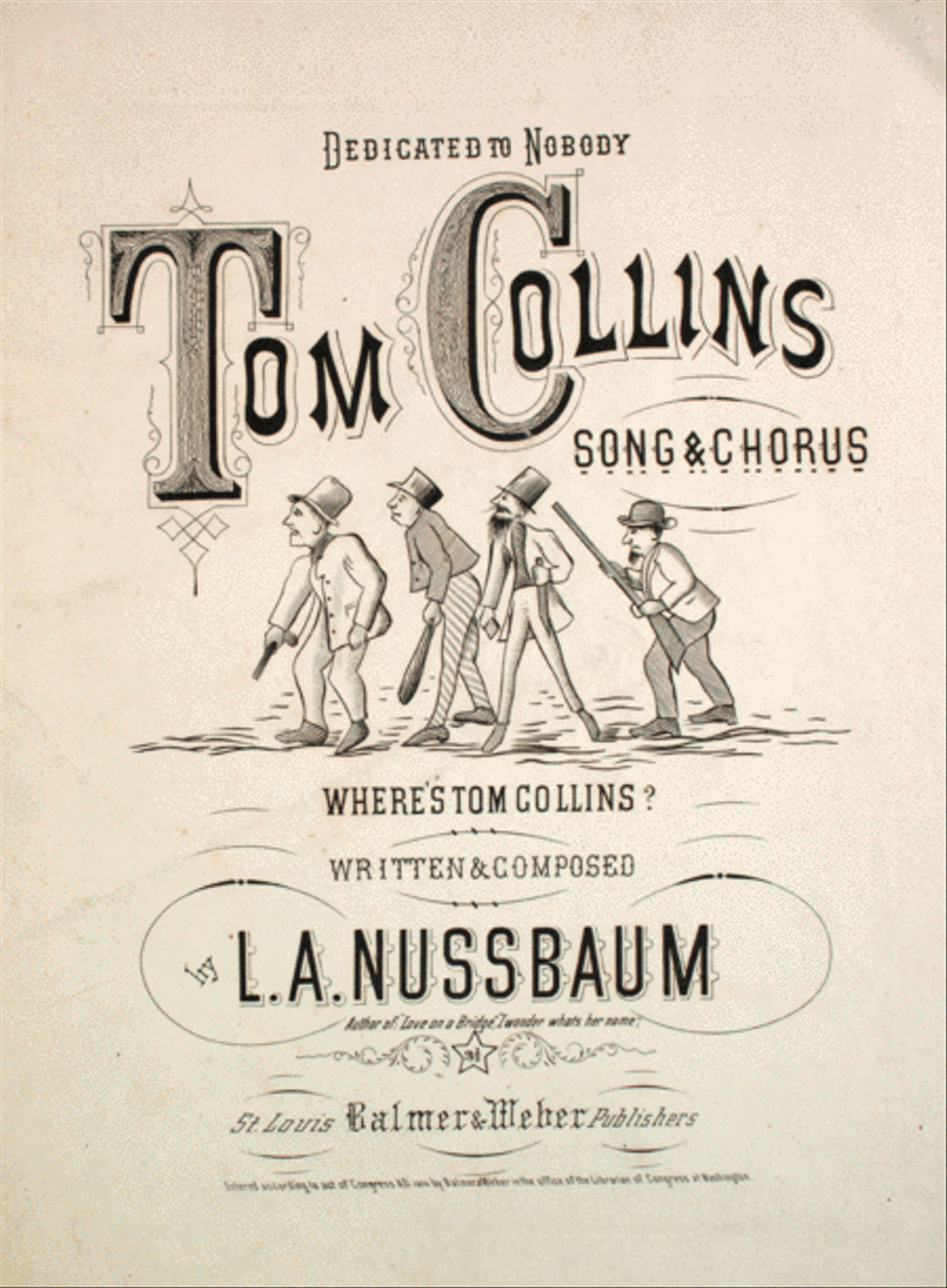 Tom Collins. Song & Chorus Choir scores gallery preview page 1