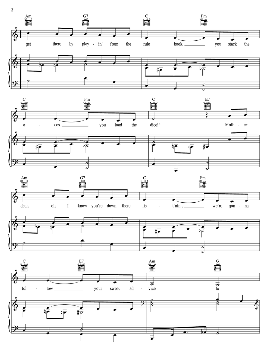 Easy Street Easy Street Piano, Vocal, Guitar scores gallery preview page 2