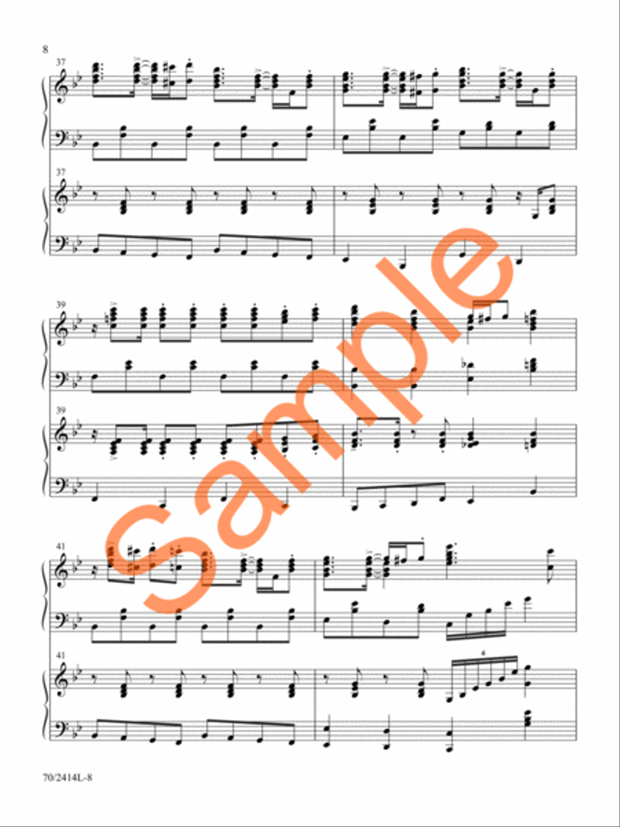Camp Meeting Jubilee Piano Duet scores gallery preview page 8