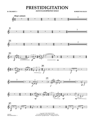 Prestidigitation (Alto Saxophone Solo with Band) - Bb Trumpet 3